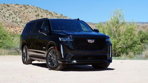 A black Cadillac Escalade
