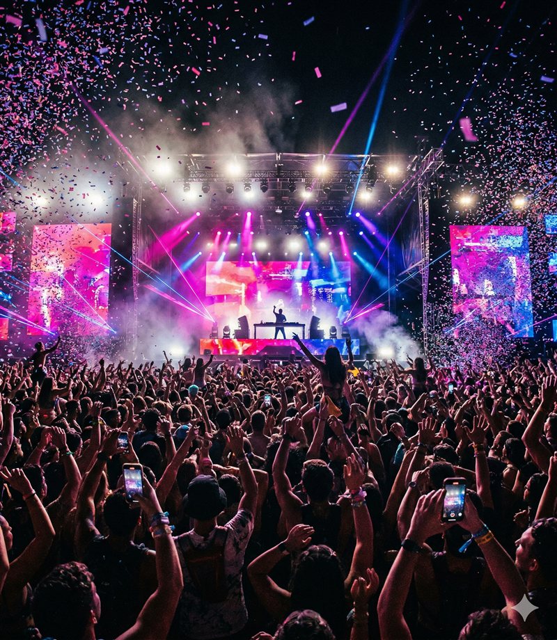 Público en un concierto en vivo