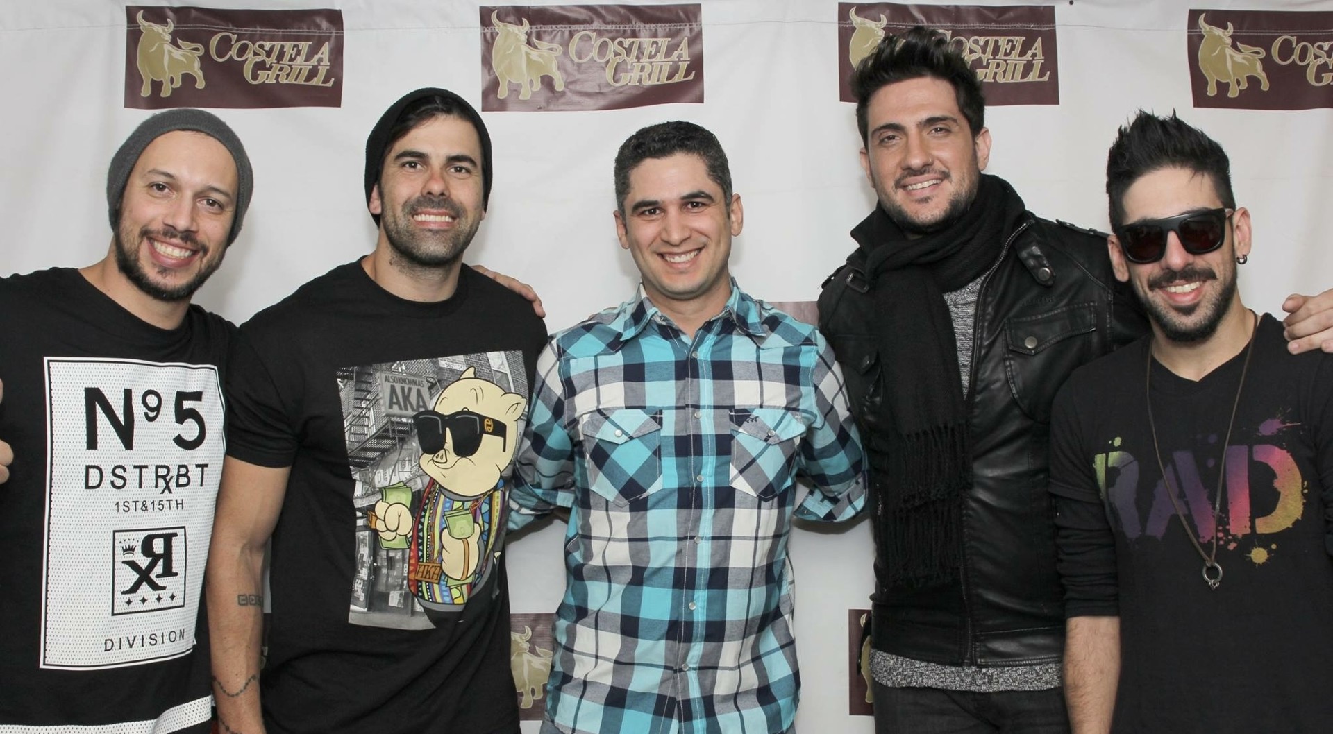 Denis Camargo backstage with production crew