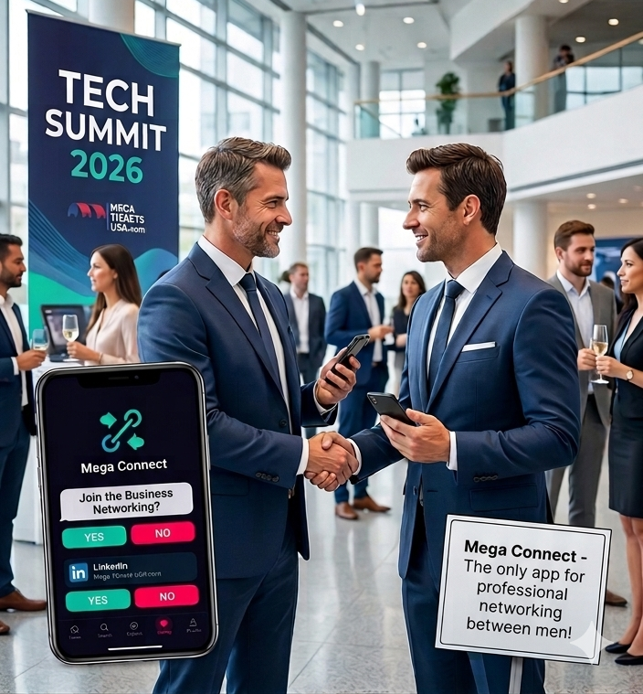 Mega Connect Business. Professional networking at events