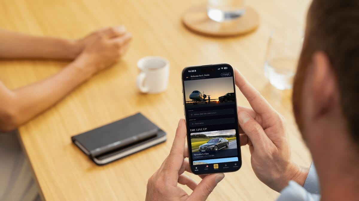 Booking a Mega Ride on a phone